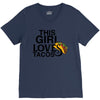 This Girl Loves Tacos V-Neck Tee