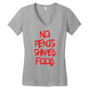 no penis shaped food Women's V-Neck T-Shirt