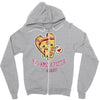 pizza my heart (2) Zipper Hoodie