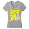 pretty fly for a jedi Women's V-Neck T-Shirt