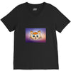 Orange cat V-Neck Tee