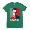 bazinga poster, ideal birthday gift or present Ladies Fitted T-Shirt