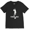 finger wag batle royal gaming V-Neck Tee