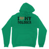 i love my soldier regular camouflage Unisex Hoodie