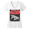 millennium falcon Women's V-Neck T-Shirt