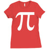 pi symbol Ladies Fitted T-Shirt