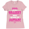 The Best Grammy Was Born In January Ladies Fitted T-Shirt