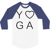 yoga heart 3/4 Sleeve Shirt
