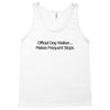 funny t shirt official dog walker. Tank Top