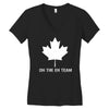 on the eh team Women's V-Neck T-Shirt