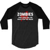 zombies love you, ideal birthday gift or present 3/4 Sleeve Shirt