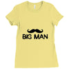 big man little man Ladies Fitted T-Shirt