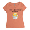 it's a good day to read Women's Triblend Scoop T-shirt
