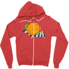 orange juice Zipper Hoodie