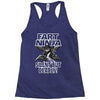 funny rude fart ninja ideal birthday gift or present Racerback Tank