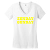 sunday gunday Women's V-Neck T-Shirt