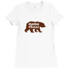 Mama love bear Ladies Fitted T-Shirt