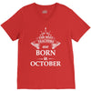 Legends Are Born In October V-Neck Tee