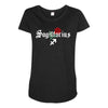 sagittarius zodiac rose Maternity Scoop Neck T-shirt