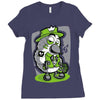 bird and money Ladies Fitted T-Shirt
