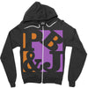 pb&amp;j vectorized Zipper Hoodie