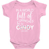 in a world full of grinches be a cindy lou who Baby Bodysuit