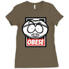 obese (collab with jay hai) Ladies Fitted T-Shirt