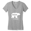 mommy bear Women's V-Neck T-Shirt