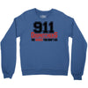 911 dispatcher heroes black logo Crewneck Sweatshirt
