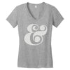 ampersand Women's V-Neck T-Shirt
