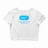 nerdy to the power of awesome Crop Top