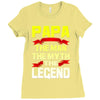 papa the man the myth the legend 2 Ladies Fitted T-Shirt