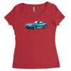 1965 corvette sting ray classic car, ideal birthday gift or pres Women's Triblend Scoop T-shirt