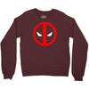 deadpool logo avengers marvel comics gift Crewneck Sweatshirt