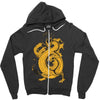 bruce, the dragon Zipper Hoodie