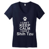pets shih tzu Women's V-Neck T-Shirt