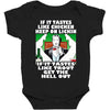 if it tastes like chicken, funny rude ideal birthday present Baby Bodysuit