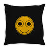 funny smiley face Throw Pillow