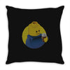 ugly lego drink coffee Throw Pillow