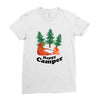 Happy Camper Ladies Fitted T-Shirt
