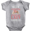 camping lady Baby Bodysuit