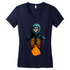 space skull Women's V-Neck T-Shirt