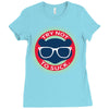 try not to suck Ladies Fitted T-Shirt