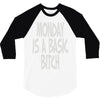 monday is a basic bitch 3/4 Sleeve Shirt