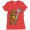 sad gingerbread Ladies Fitted T-Shirt