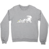 alien evolution   mens funny Crewneck Sweatshirt