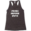 fries before guys Racerback Tank