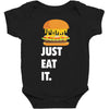 just eat it burger lover Baby Bodysuit