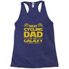 best cycling dad galaxy cycling Racerback Tank