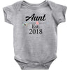 Aunt est.2018 Baby Bodysuit